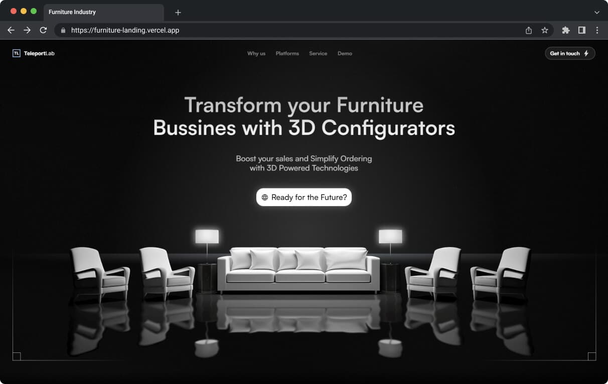 Browser windows with websites